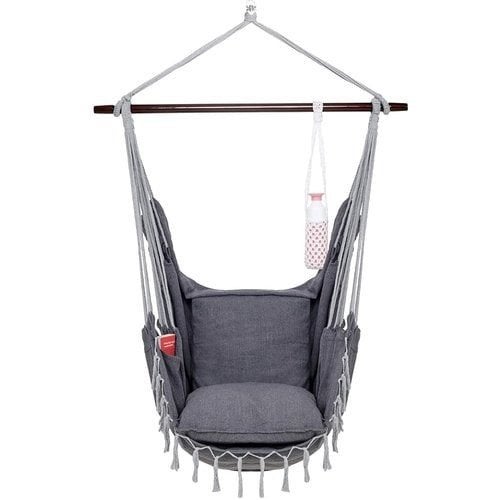 Hangstoel met 2 kussens, Tuin en Terras, Ophalen, Zo goed als nieuw, Eenpersoons, Binnen