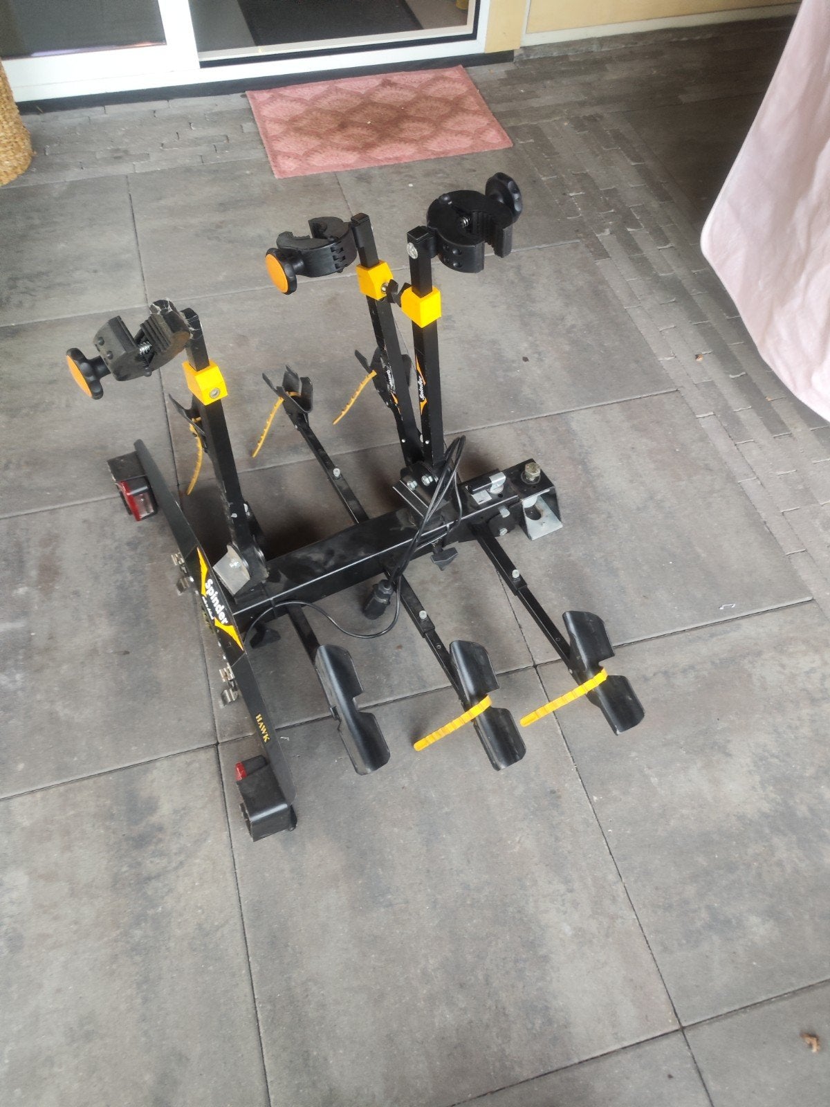 Spinder Hawk Trekhaak Fietsendrager voor 3 fietsen, Auto diversen, Fietsendragers, Ophalen, 3 fietsen of meer, Gebruikt, Trekhaakdrager