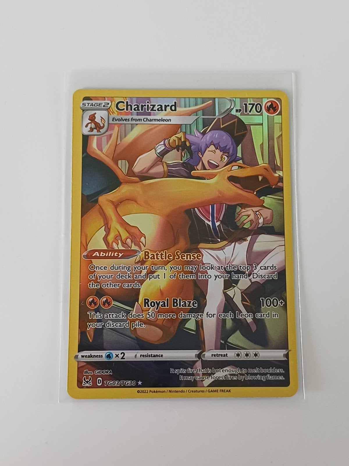 Charizard #TG03 (Lost Origin) - NM, Verzenden, Zo goed als nieuw, Losse kaart, Foil