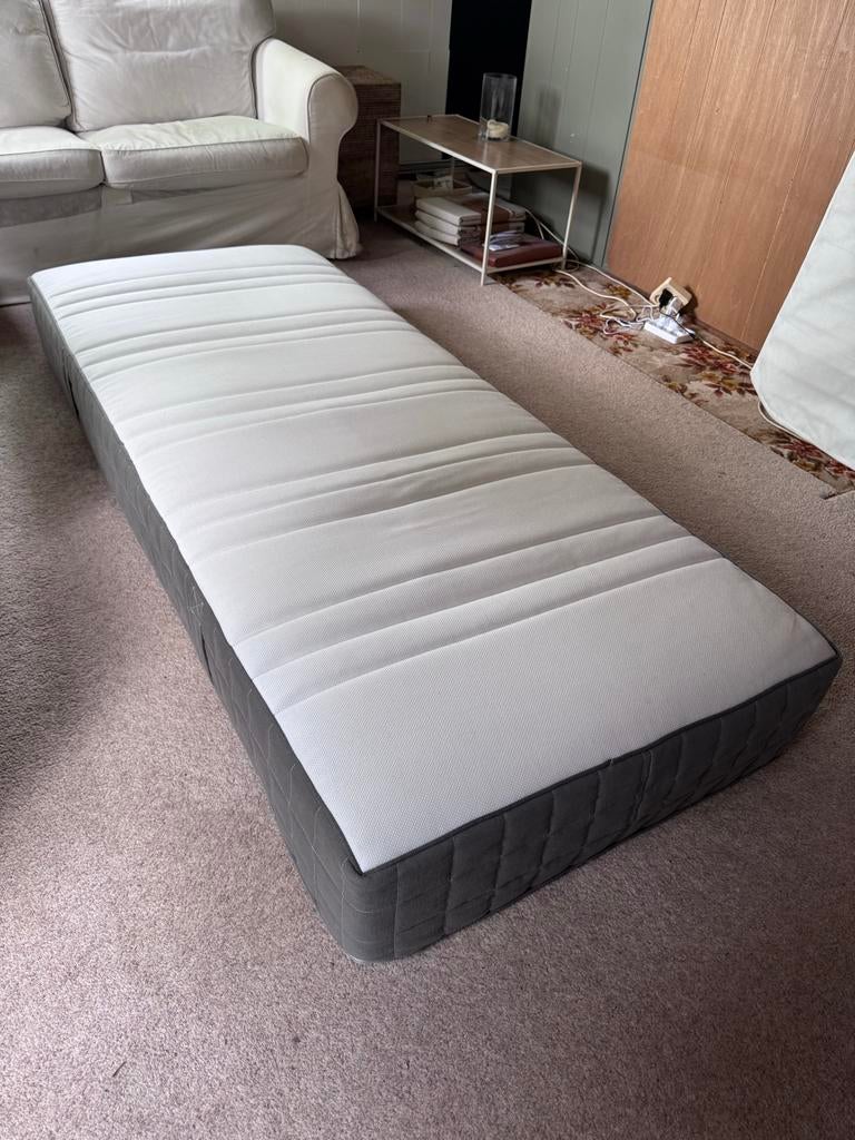 IKEA Hövåg matras met pocketvering en bedvering., 90 cm, Eenpersoons, Ophalen of Verzenden, Zo goed als nieuw