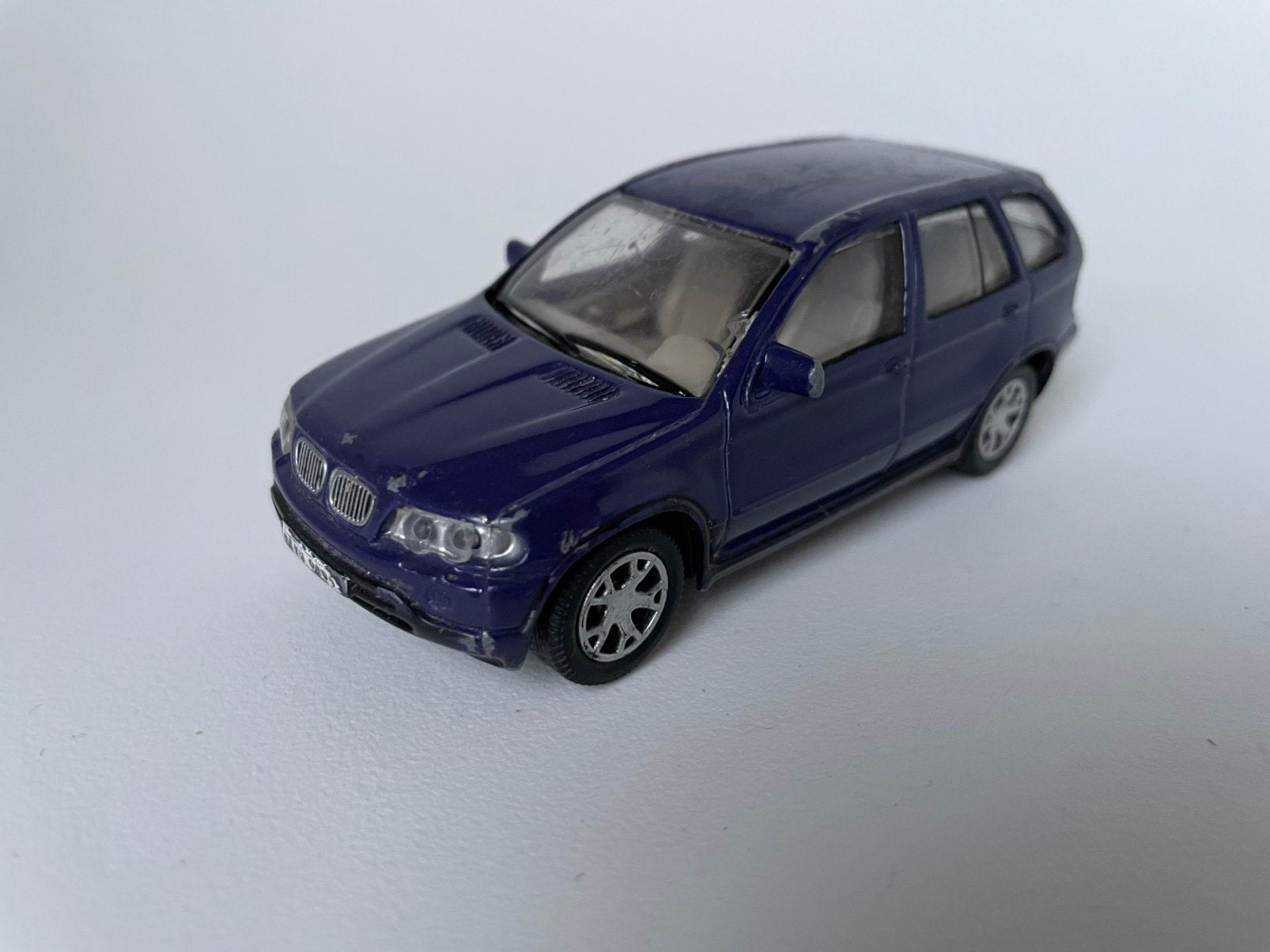 model BMW X5, blauw, Joycity, 1/43, Ophalen of Verzenden, Gebruikt, Auto