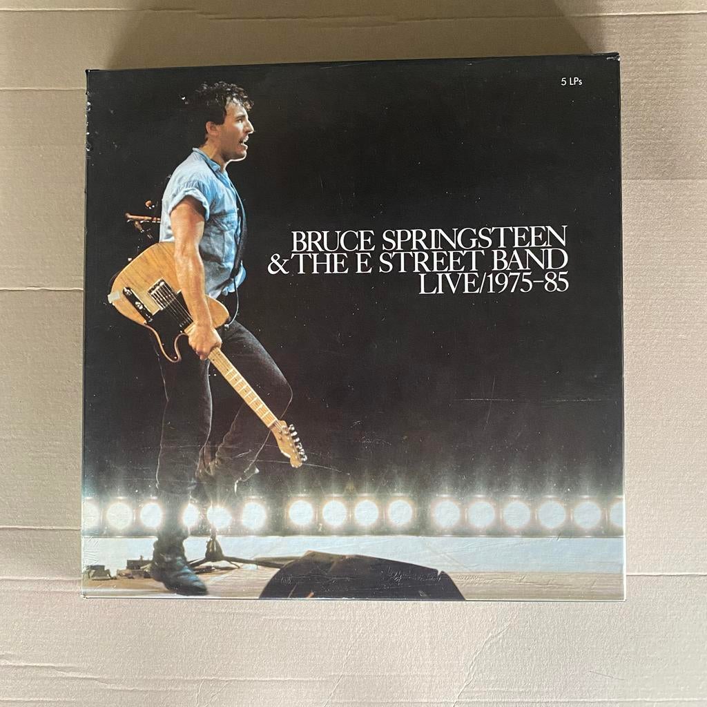 5 lp box - bruce Springsteen - live 1975 / 1985, Ophalen of Verzenden, Gebruikt, 12 inch, Poprock
