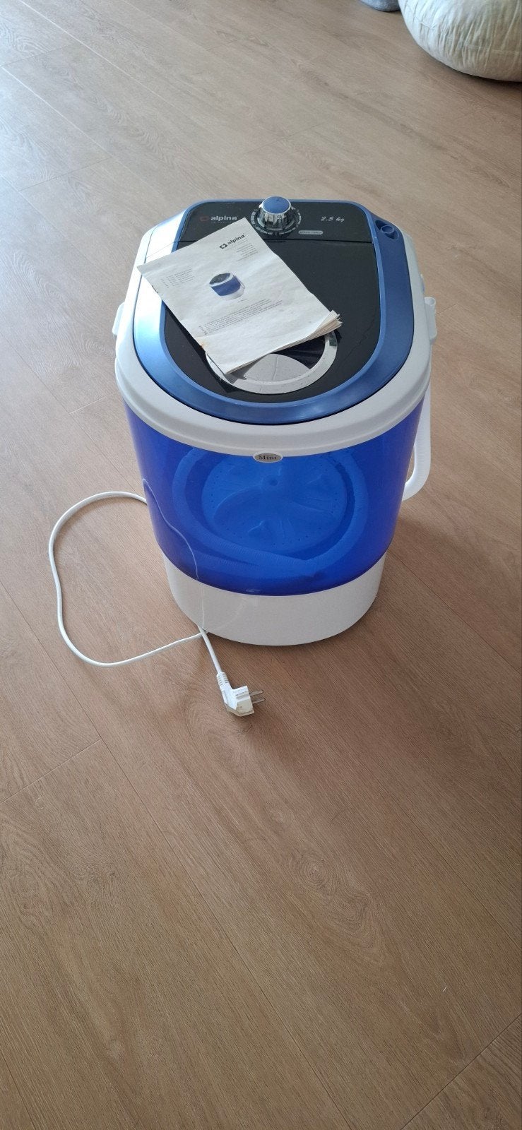Compacte camping wasmachine - Alpina 2.5 kg, Witgoed en Apparatuur, Wasmachines, Zo goed als nieuw, Bovenlader, Minder dan 4 kg