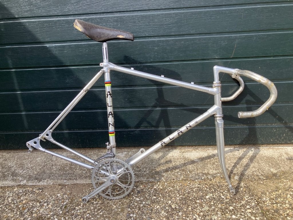 Alan Competition racefiets frame aluminium 1980 54cm, Fietsen en Brommers, Frame, Gebruikt, Alan, Ophalen of Verzenden