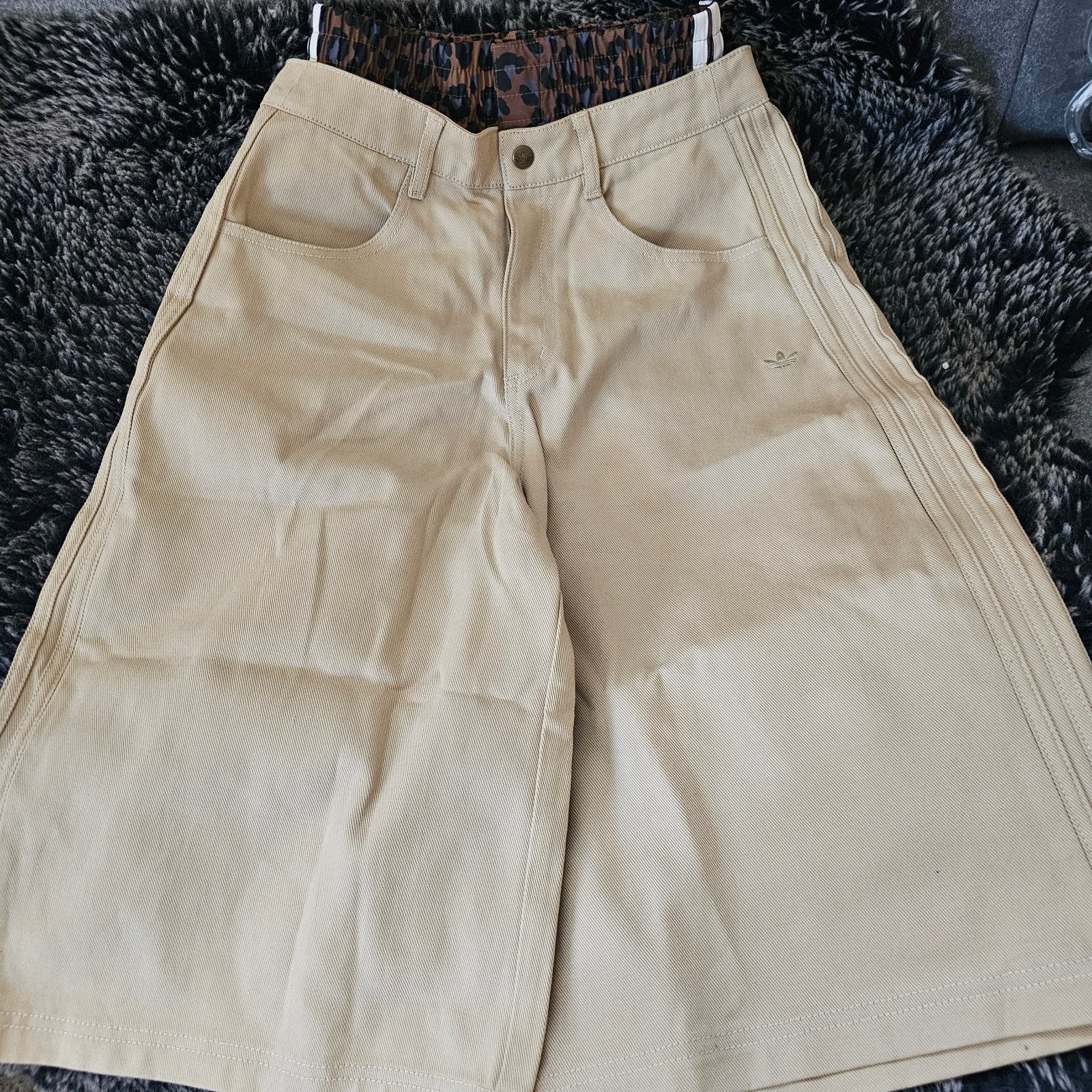 adidas Firebird Utility Jorts, Kort, Adidas, Beige, Nieuw
