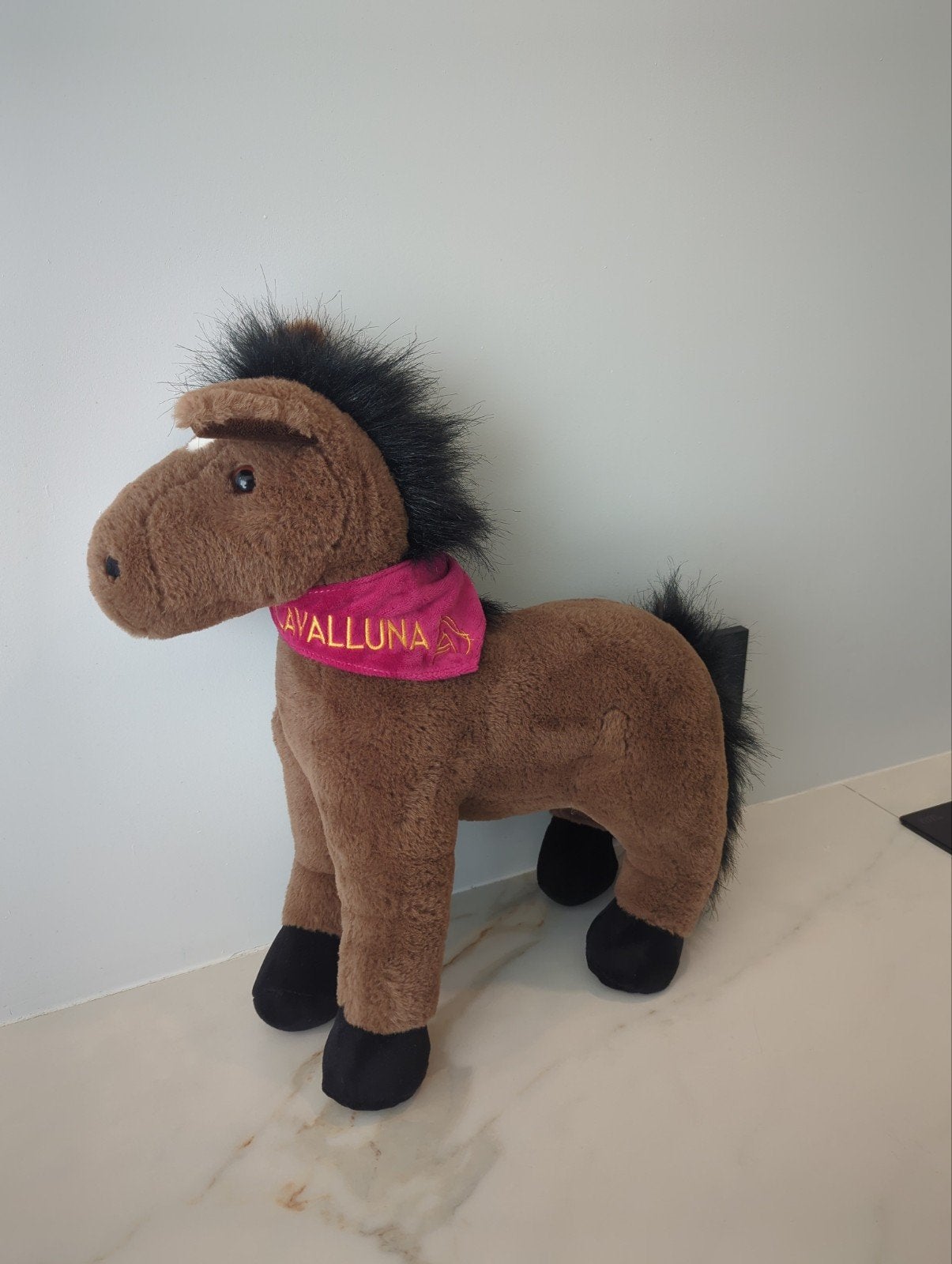 Cavalluna paard knuffel 43 cm, Kinderen en Baby's, Speelgoed | Knuffels en Pluche, Paard, Ophalen of Verzenden, Zo goed als nieuw
