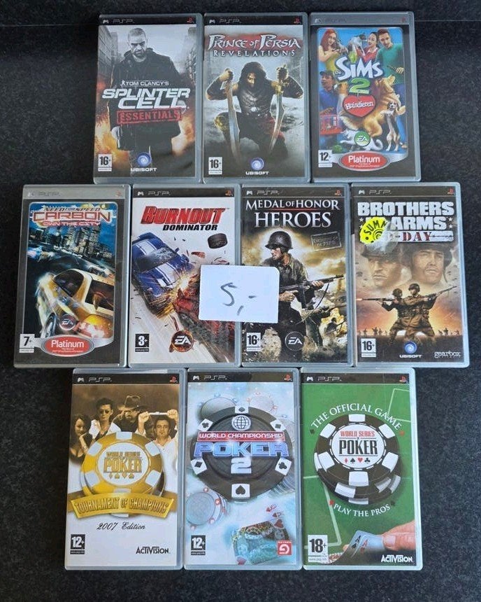 10 PSP UMD games voor 5,- ps, Gebruikt, Overige genres, 1 speler, Ophalen of Verzenden