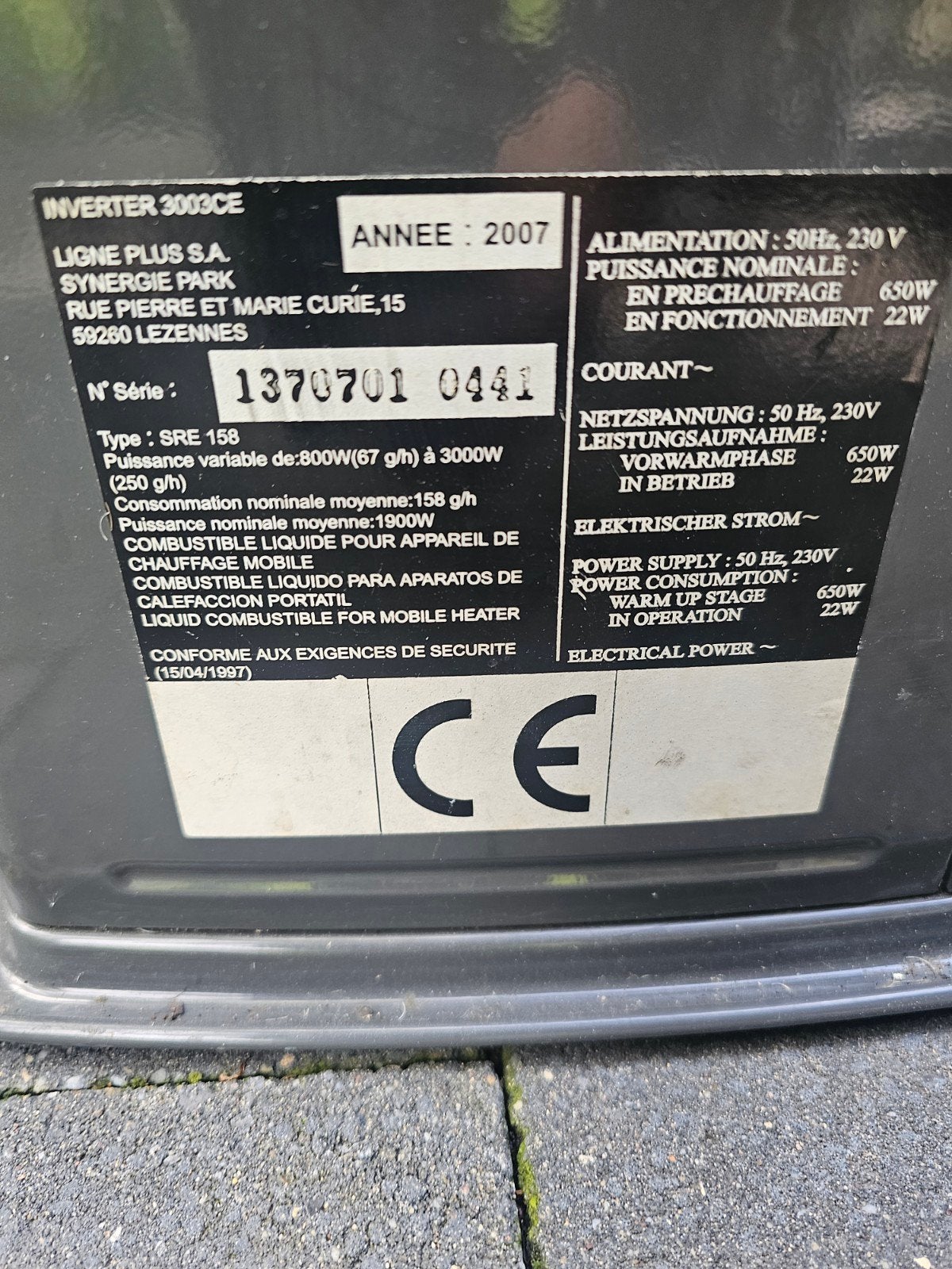 Inverter 3003CE Petroleumkachel - Zo goed als nieuw, Huis en Inrichting, Overige brandstoffen, Petroleumkachel, Ophalen of Verzenden