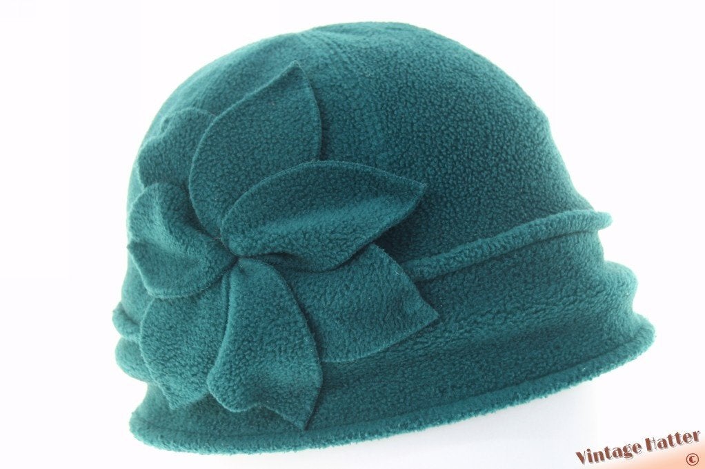 Vintage flexibele dames dophoed Polar Soft turkois 57-59, Hoed, Polar Soft, Ophalen of Verzenden, Zo goed als nieuw