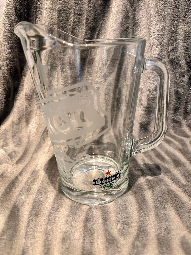 Heineken Glazen Bierkan - Vintage Design, Ophalen, Zo goed als nieuw, Glas of Glazen, Heineken