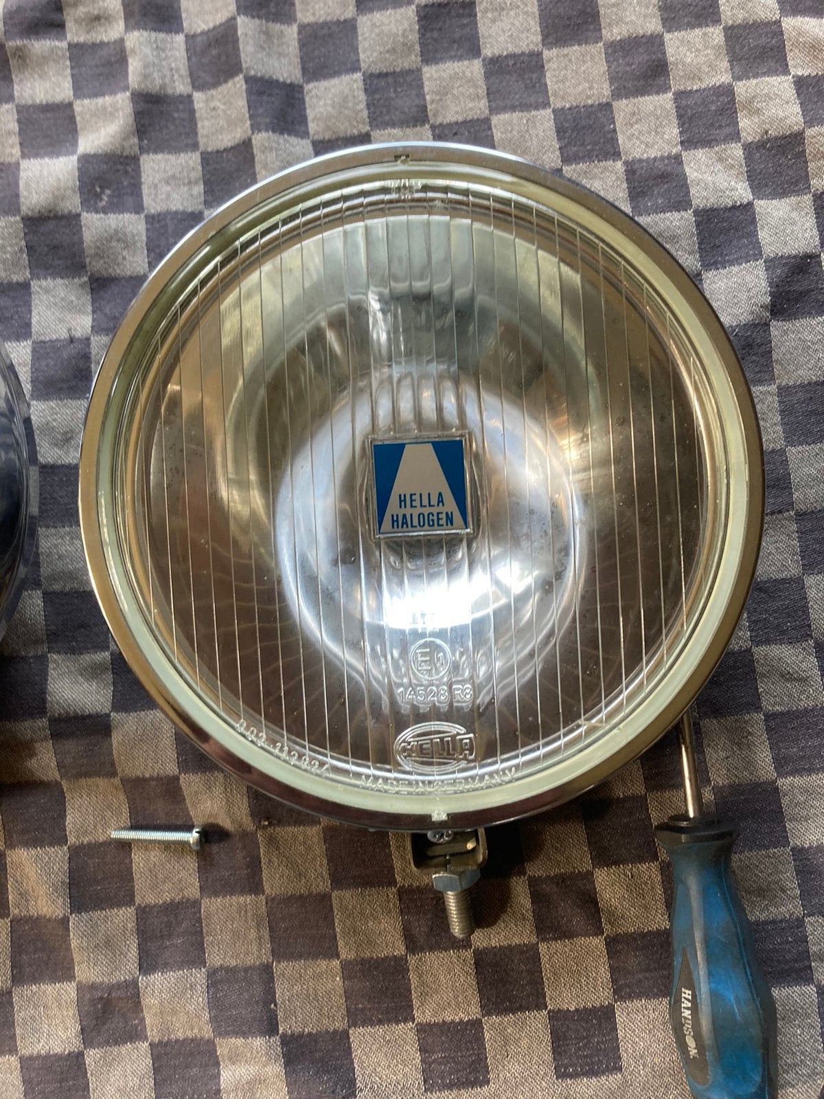 Oldtimer 2 Hella verstralers type 192  en diameter 20 cm, Auto-onderdelen, Ophalen of Verzenden, Gebruikt