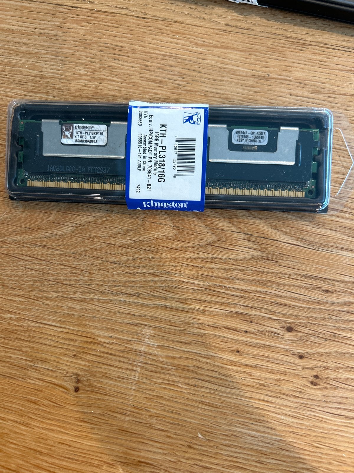 Kingston  DDR3 ECC Registered Server RAM (4x4GB), Computers en Software, Ophalen, Gebruikt, Server, DDR3