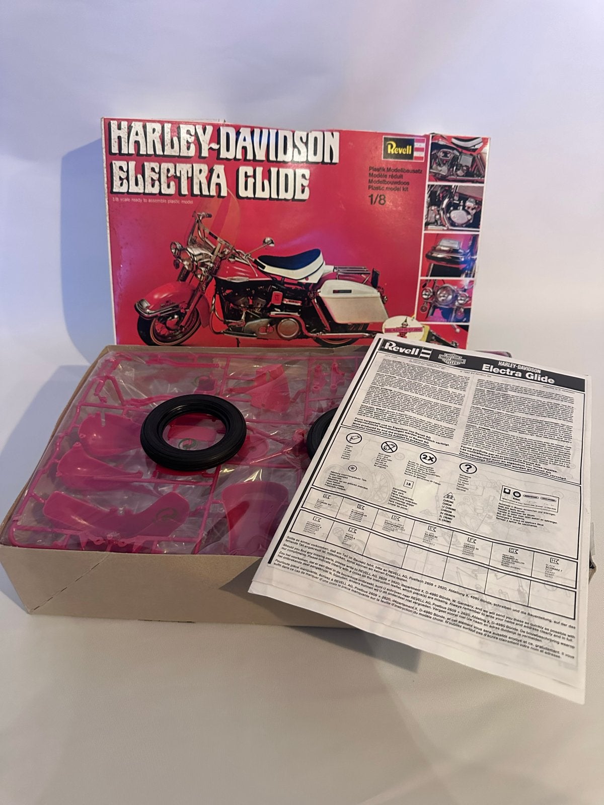 Revell Harley-Davidson Electra Glide Modelbouwdoos, Revell, Ophalen of Verzenden, Zo goed als nieuw, Groter dan 1:32