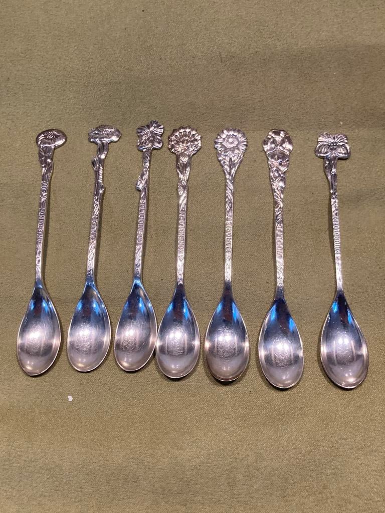 Theelepeltje Douwe Egberts, bloemen (140426c), Ophalen of Verzenden
