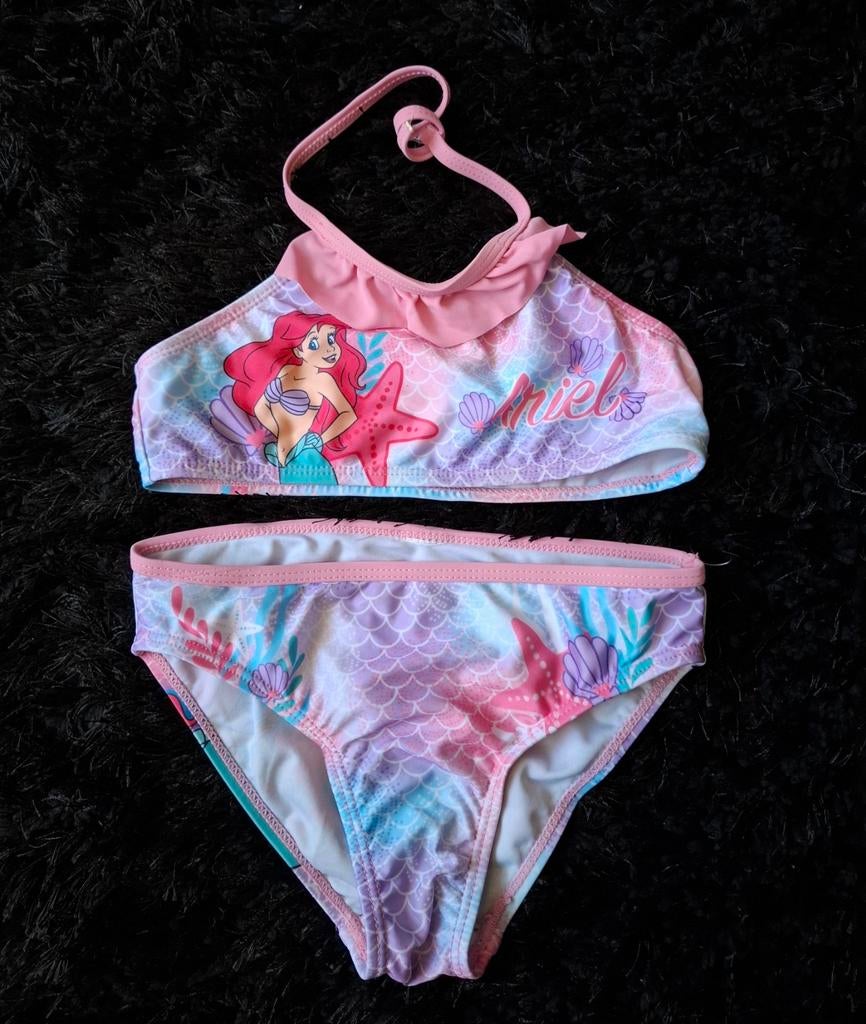 Disney kleine zeemeermin bikini met rok 122., Maat 116, Bikiniset, Meisje, Zo goed als nieuw