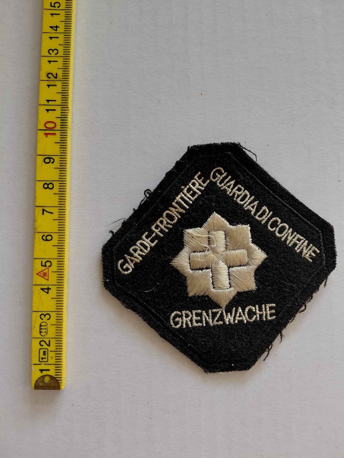 Stoffen Mouwembleem / patch Zwitserse Grenswacht, Ophalen of Verzenden, Overige soorten, Overige gebieden, Embleem of Badge