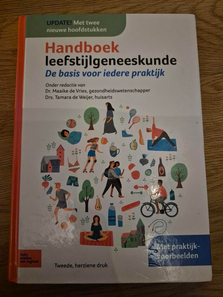 Handboek leefstijlgeneeskunde - Tweede, herziene druk, Ophalen of Verzenden, Zo goed als nieuw, Gezondheid en Conditie, Dr. Maaike de Vries, Drs. Tamara de Weijer