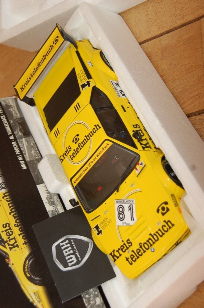 1:18 BMW M1 PROCAR KREIS TELEFONBUCH #81 Minichamps WRH, Verzenden, Zo goed als nieuw, Auto, MiniChamps