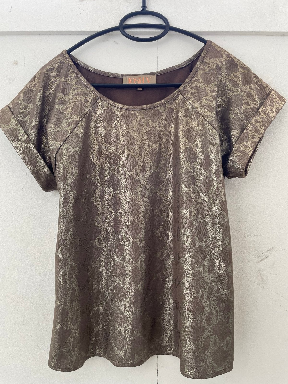 Josh V top met slangenprint - Maat XS, Ophalen, Zo goed als nieuw, Korte mouw, Maat 34 (XS) of kleiner