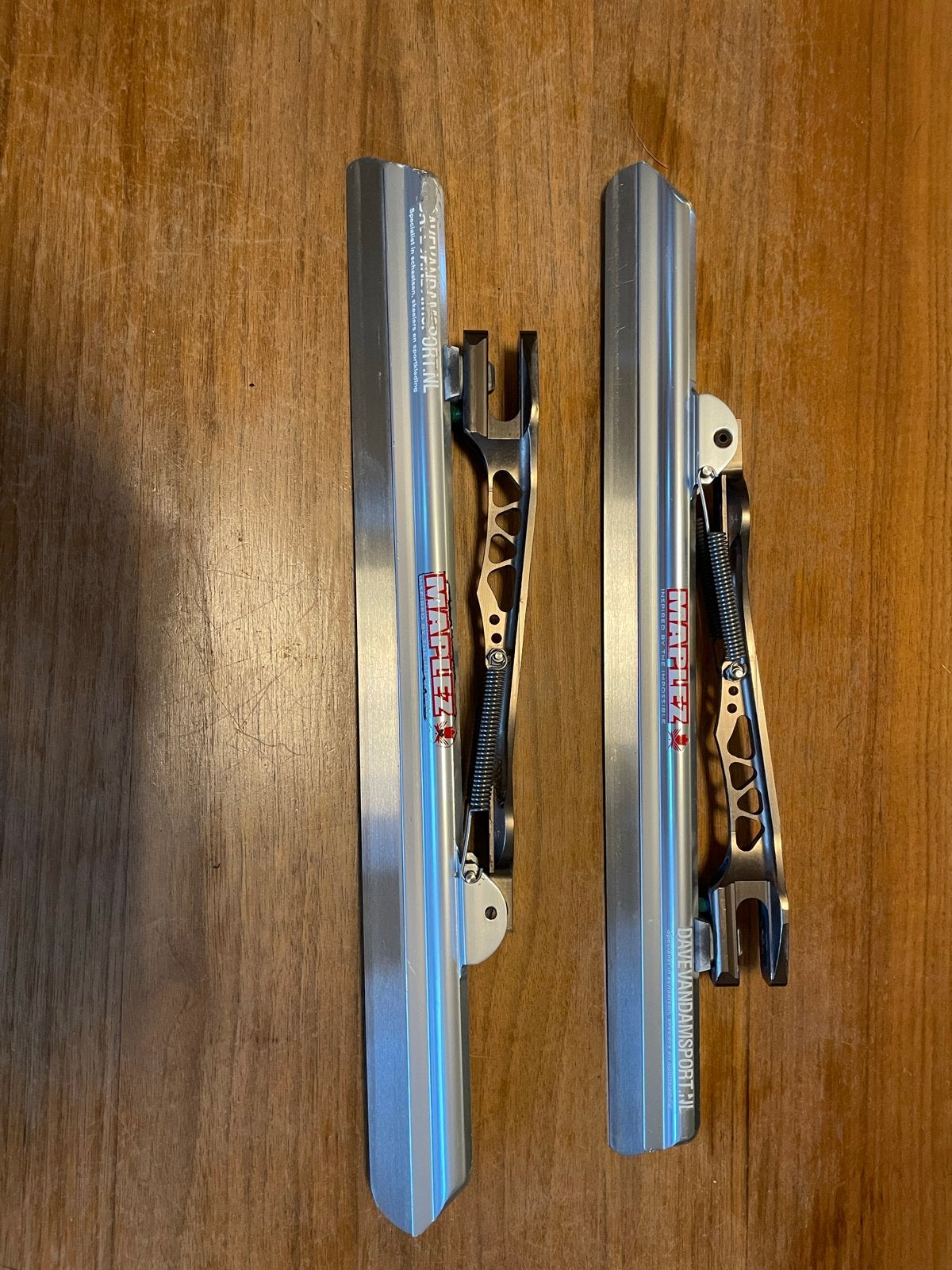 Maple blizard klapschaatsen - ijzers 17” maat 42/43, Klapschaats, Gebruikt, Ophalen of Verzenden, Maple