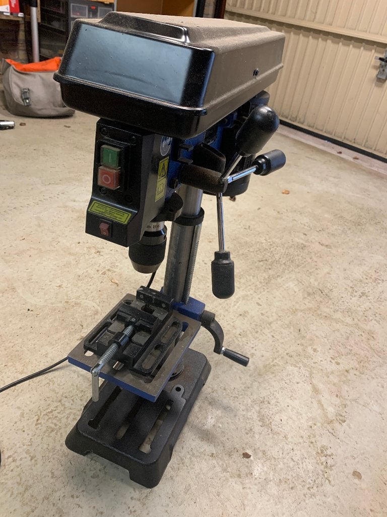 Boorkolom Scheppach DP16SL, Ophalen, Gebruikt, Variabele snelheid, Kolomboormachine