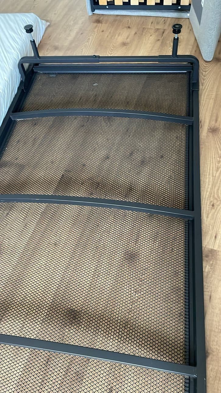 Auping lattenbodem 90x200 met poten, Ophalen, Gebruikt, 90 cm, Eenpersoons