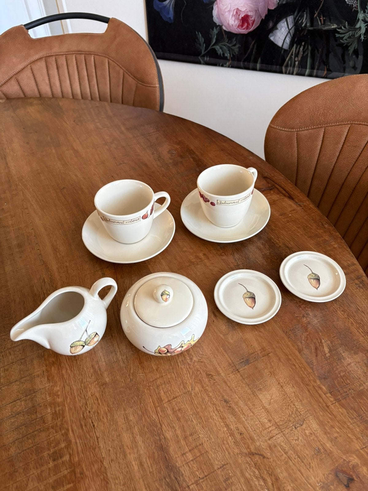 Servies Jet ter Steege Autumnal Colour, Ophalen of Verzenden, Zo goed als nieuw, Overige stijlen, Kop(pen) en/of Schotel(s)