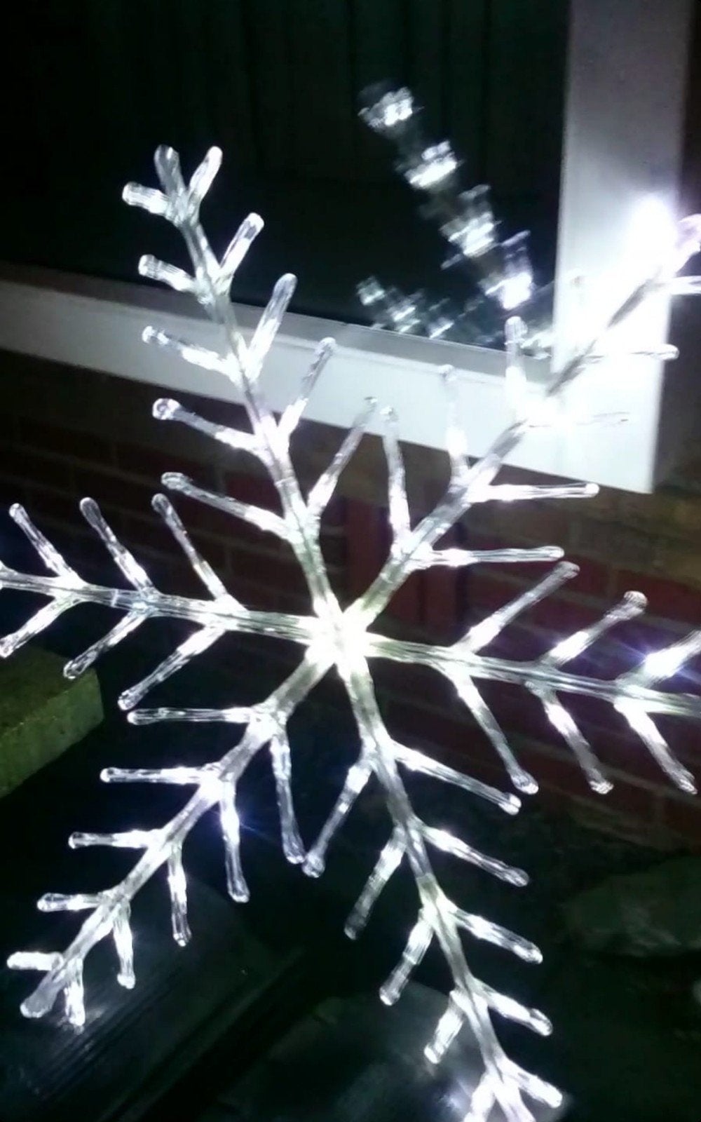 Kerststerren kerstverlichting 1 meter Doorsnede 2 stuks, Ophalen, Zo goed als nieuw