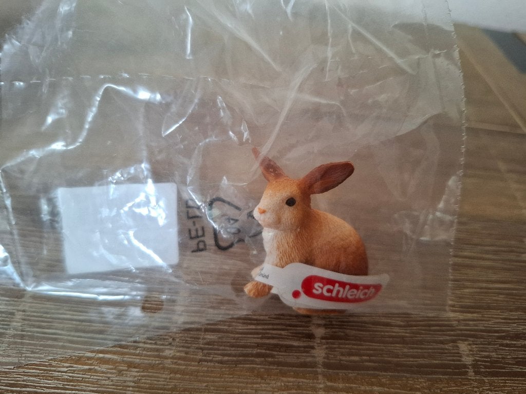 Schleich 13827 Farm Life konijn met label NIEUW in plastic, Ophalen of Verzenden, Nieuw