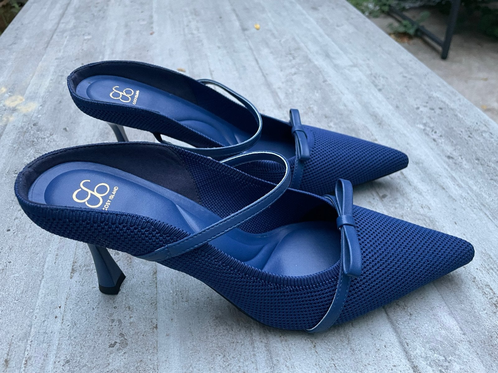 Nieuwe Cosy Island muiltjes met hak - Maat 39, Ophalen, Nieuw, Blauw, Sandalen of Muiltjes