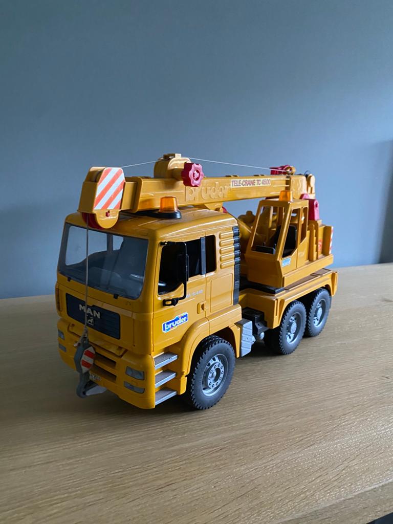 Bruder kraan, Kinderen en Baby's, Speelgoed | Speelgoedvoertuigen, Ophalen of Verzenden, Gebruikt