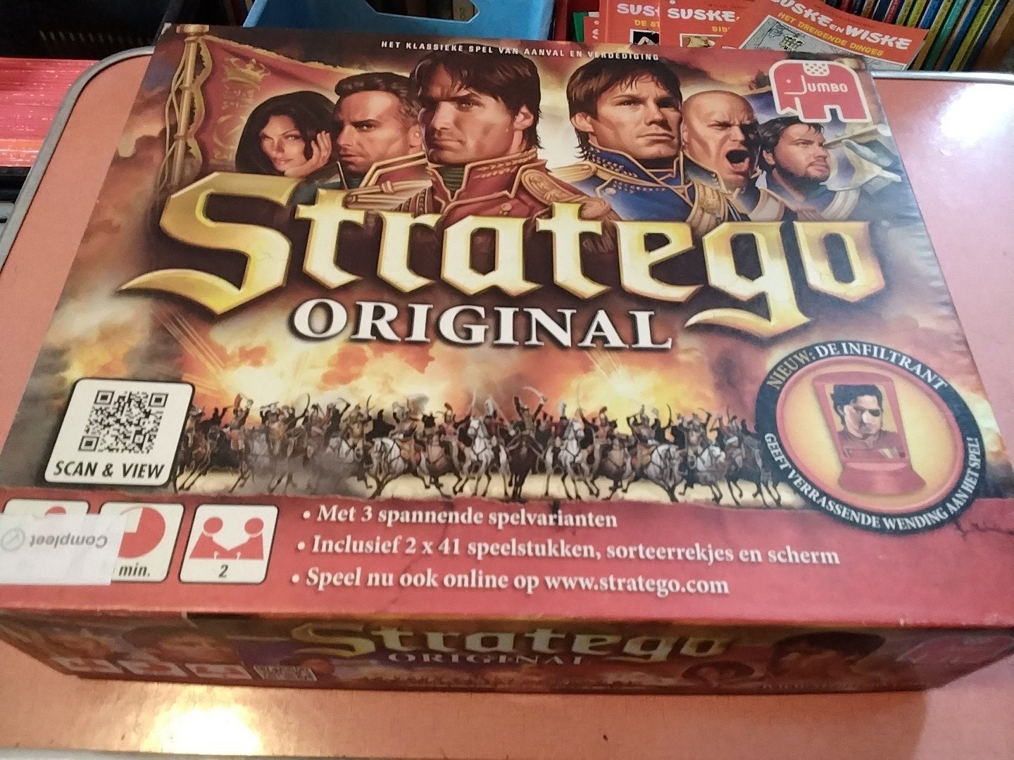stratego original compleet € 7.50, Een of twee spelers, Ophalen of Verzenden, Gebruikt
