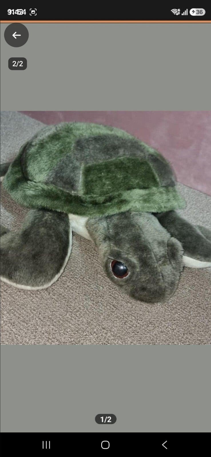 Leuke knuffel schildpad - Zo goed als nieuw, Groen, Overige merken, Overige karakters, Overige typen