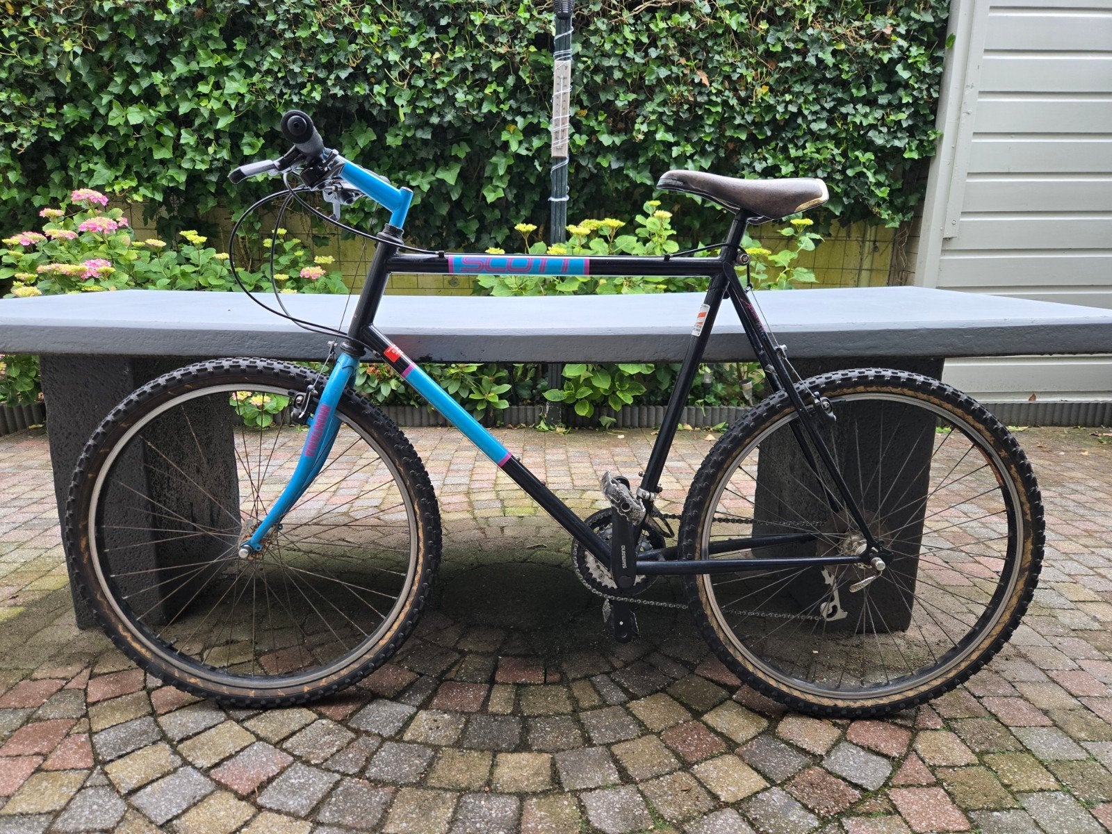 Scott USA Mountainbike - Zwart/Blauw, Fietsen en Brommers, Fietsen | Mountainbikes en ATB, Gebruikt, Heren, Schijfrem, 53 tot 57 cm