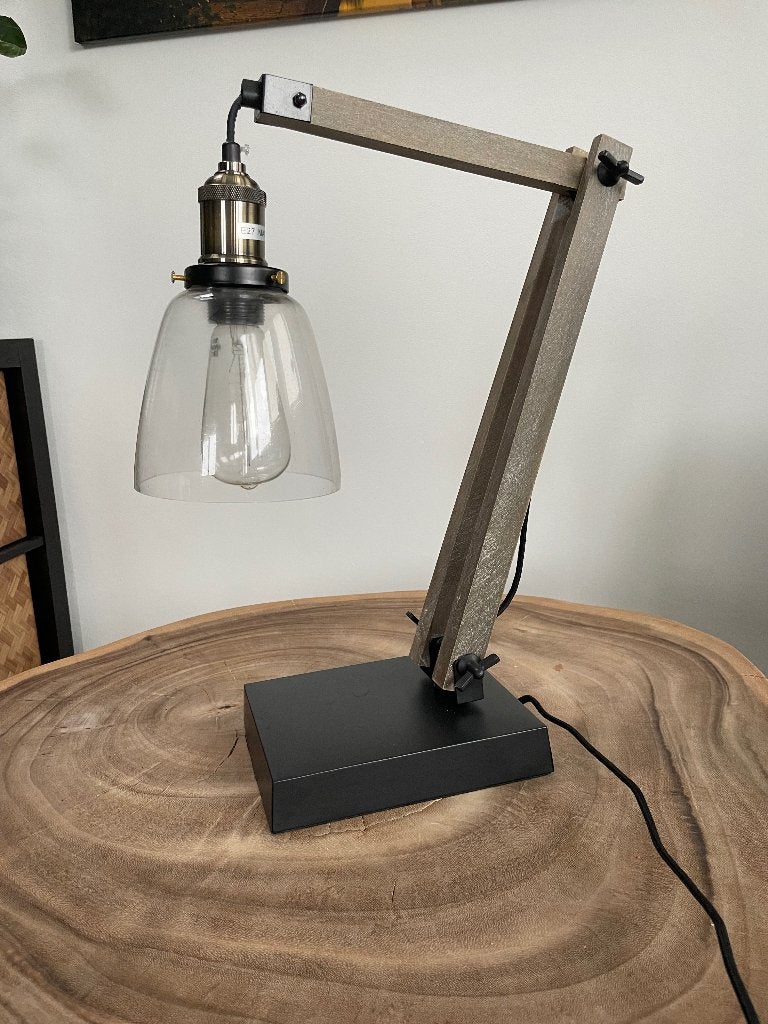 Bureaulamp / Tafellamp Industrieel van Loods 5, Huis en Inrichting, Ophalen, Bureaulamp, E27 (groot), Zo goed als nieuw