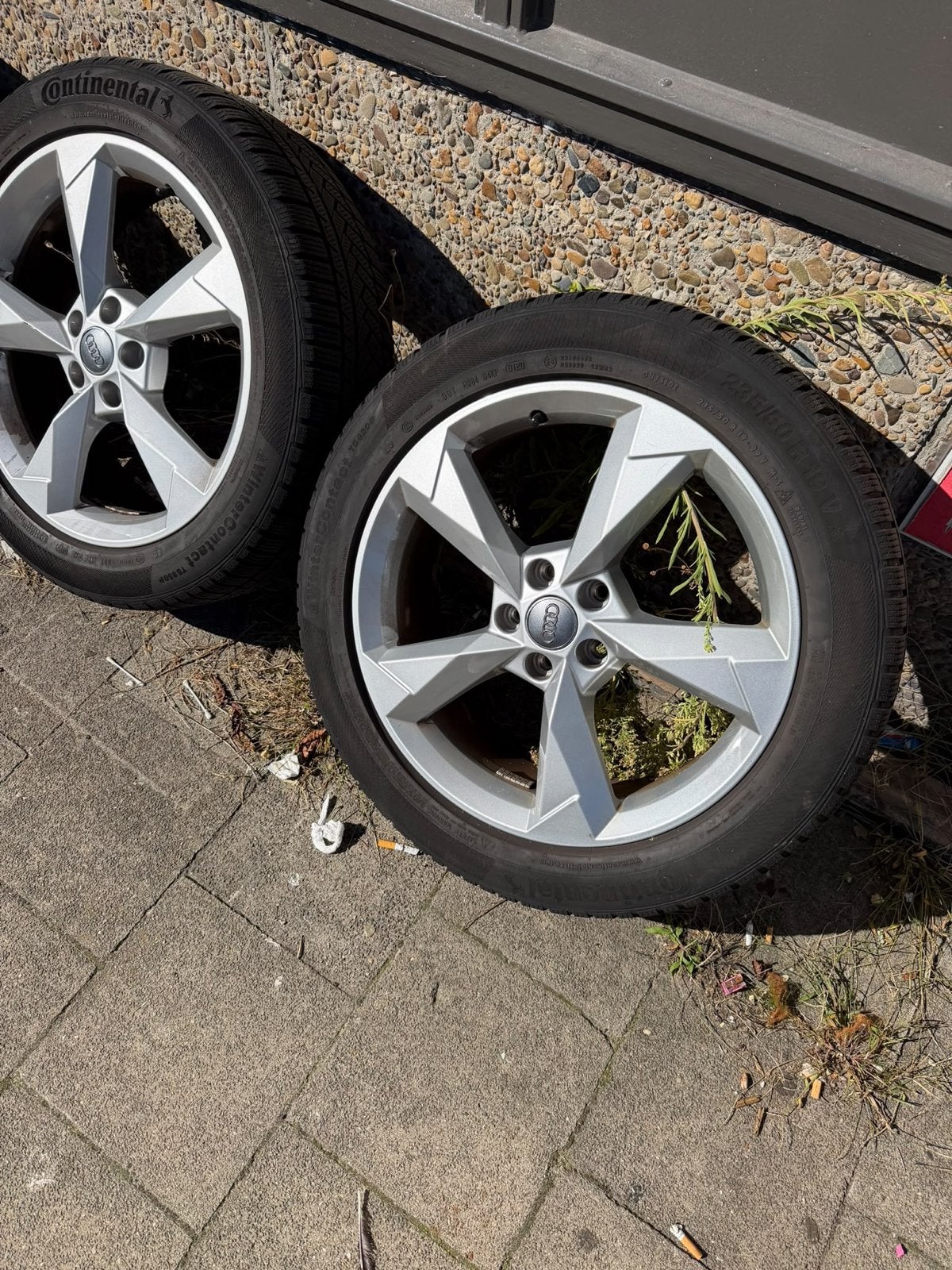 Audi q3 winterset Continental winterbanden 235/50 R19, Auto-onderdelen, Gebruikt, Banden en Velgen, Winterbanden, 235 mm