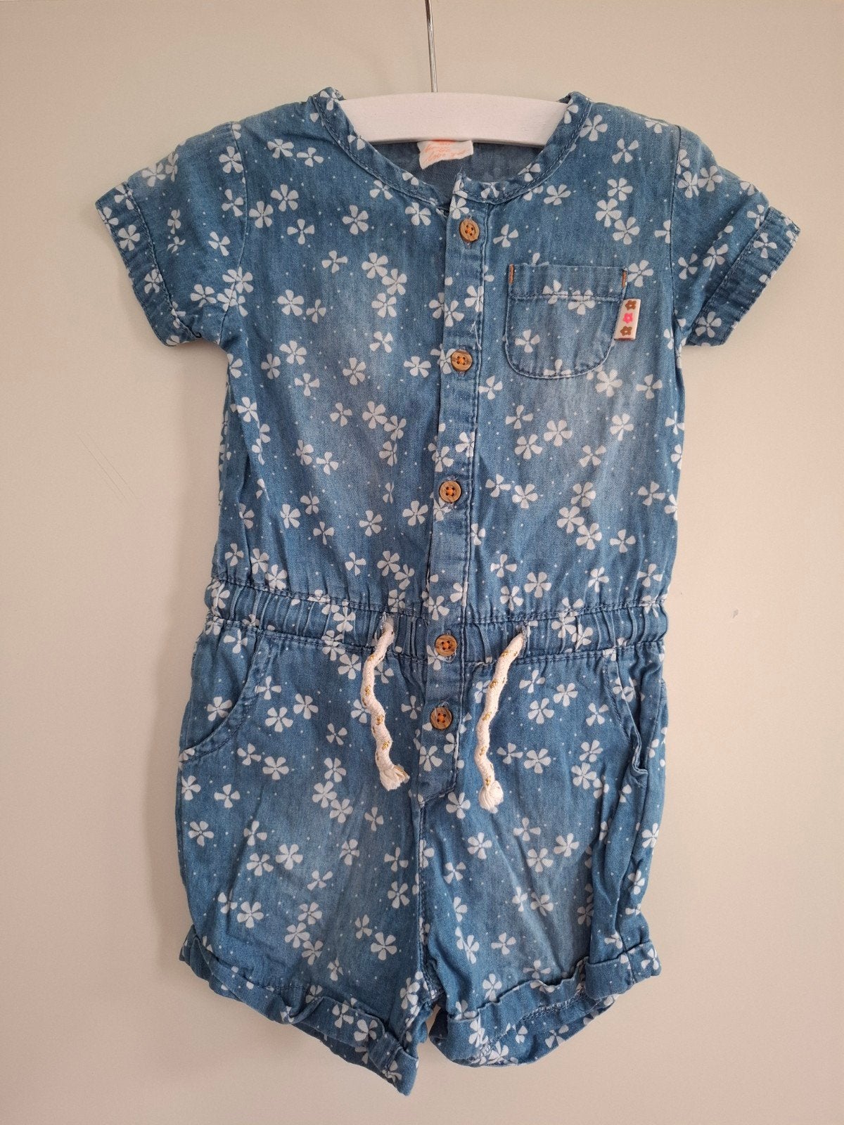 Jumpsuit meisjes maat 80, Kinderen en Baby's, Babykleding | Overige, Ophalen of Verzenden, Zo goed als nieuw, Hema, Meisje