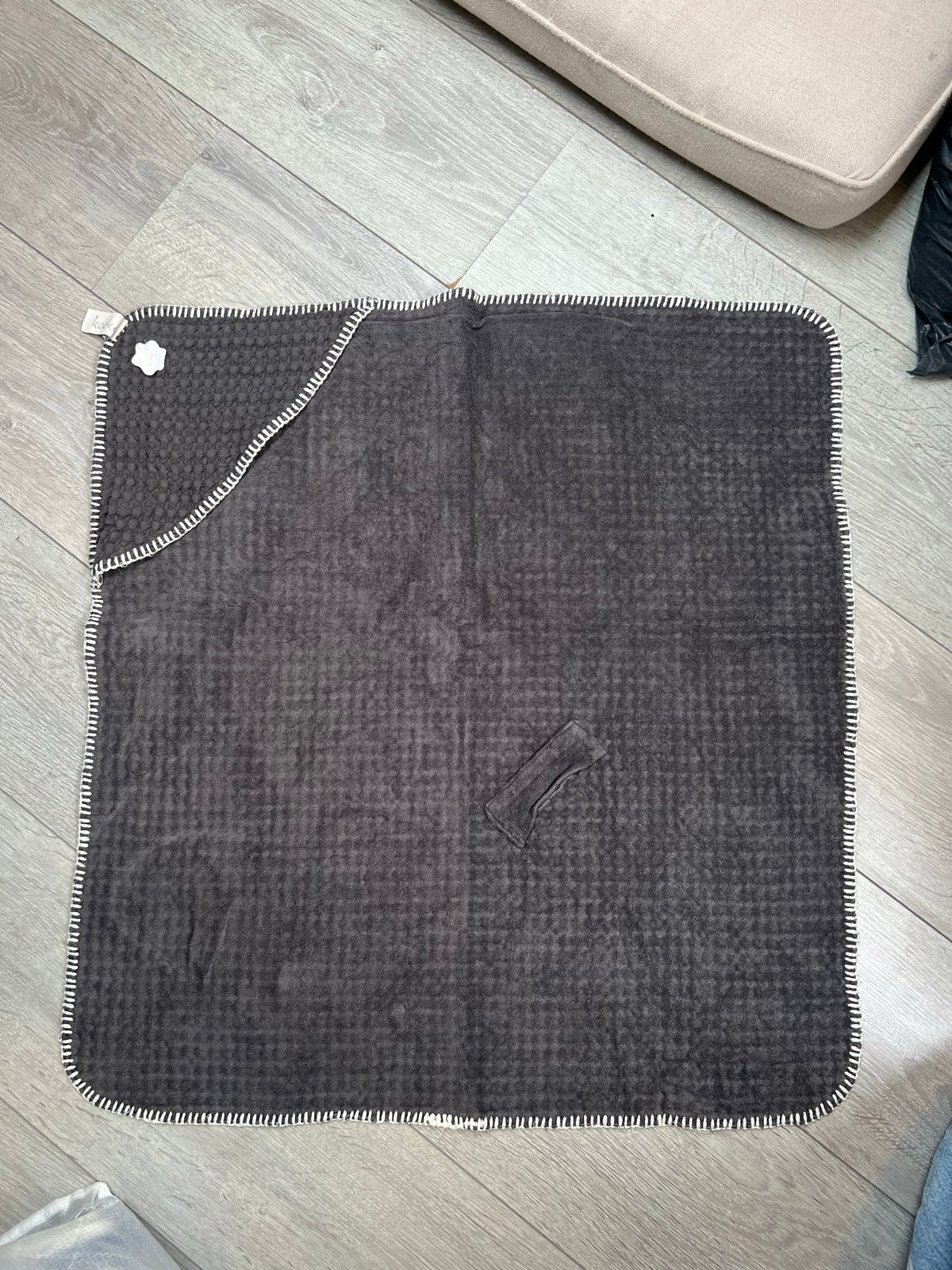 Koeka Wikkeldeken met Capuchon - Wafelstof 105x100cm, Koeka, Ophalen of Verzenden, Zo goed als nieuw, Gevoerd