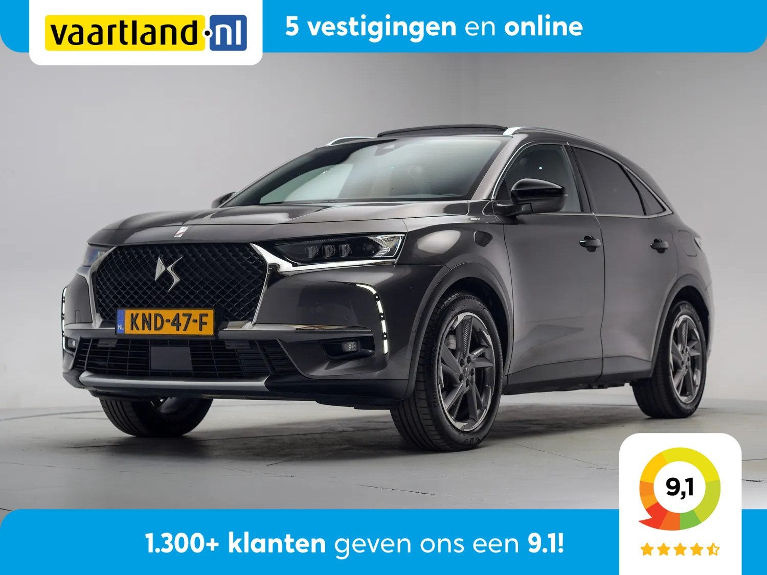 DS 7 Crossback E-Tense Rivoli Aut. [ Panorama Leder Navi App, Auto's, Automaat, 4 cilinders, Leder, Bedrijf