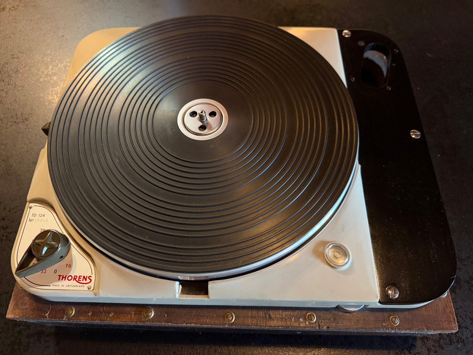 Thorens TD 124 MKI origineel izgst, Audio, Tv en Foto, Platenspelers, Ophalen, Gebruikt, Thorens, Pitch-regelaar