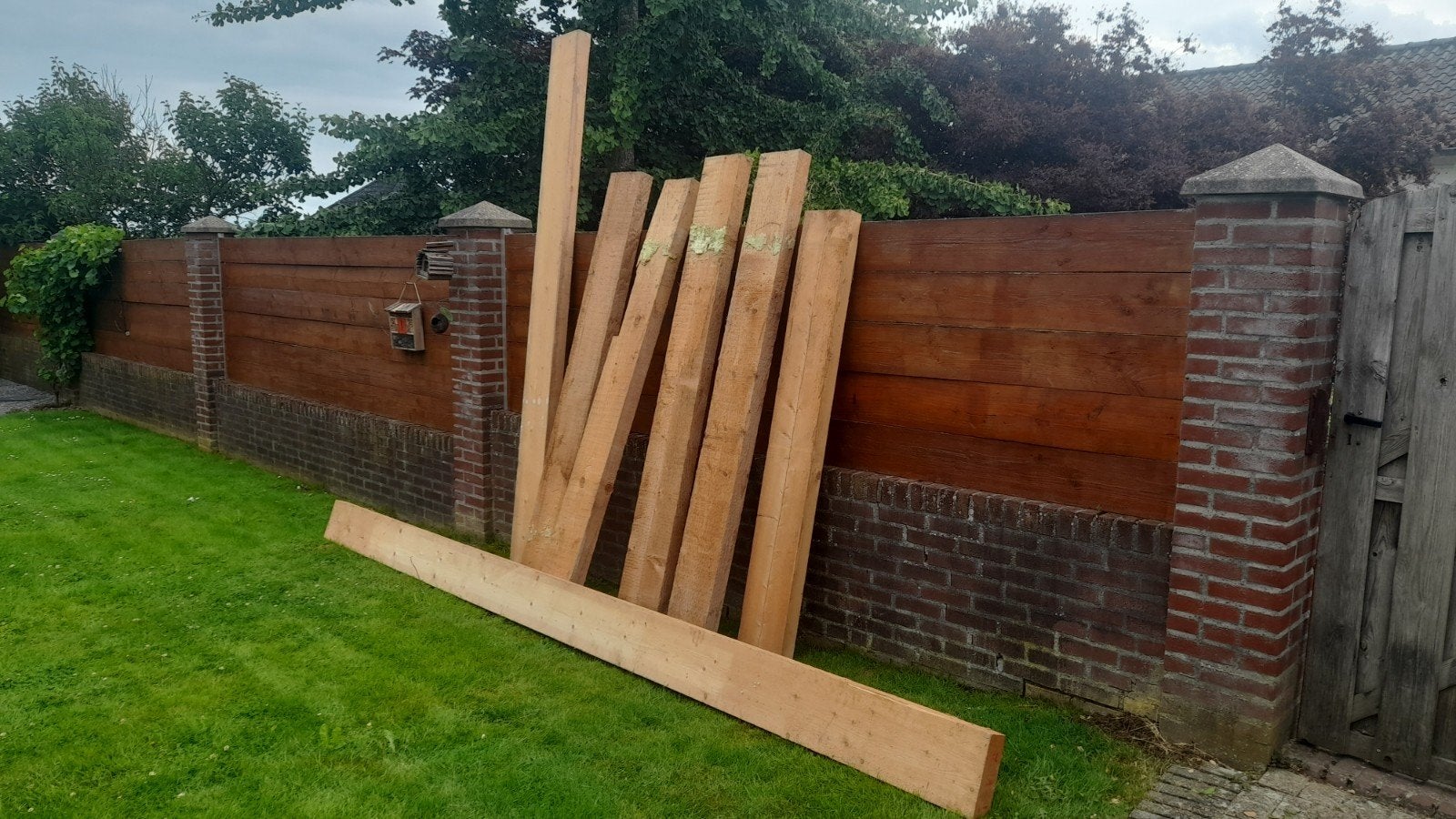 Te koop zware houten balken, Ophalen, 250 cm of meer, Balken
