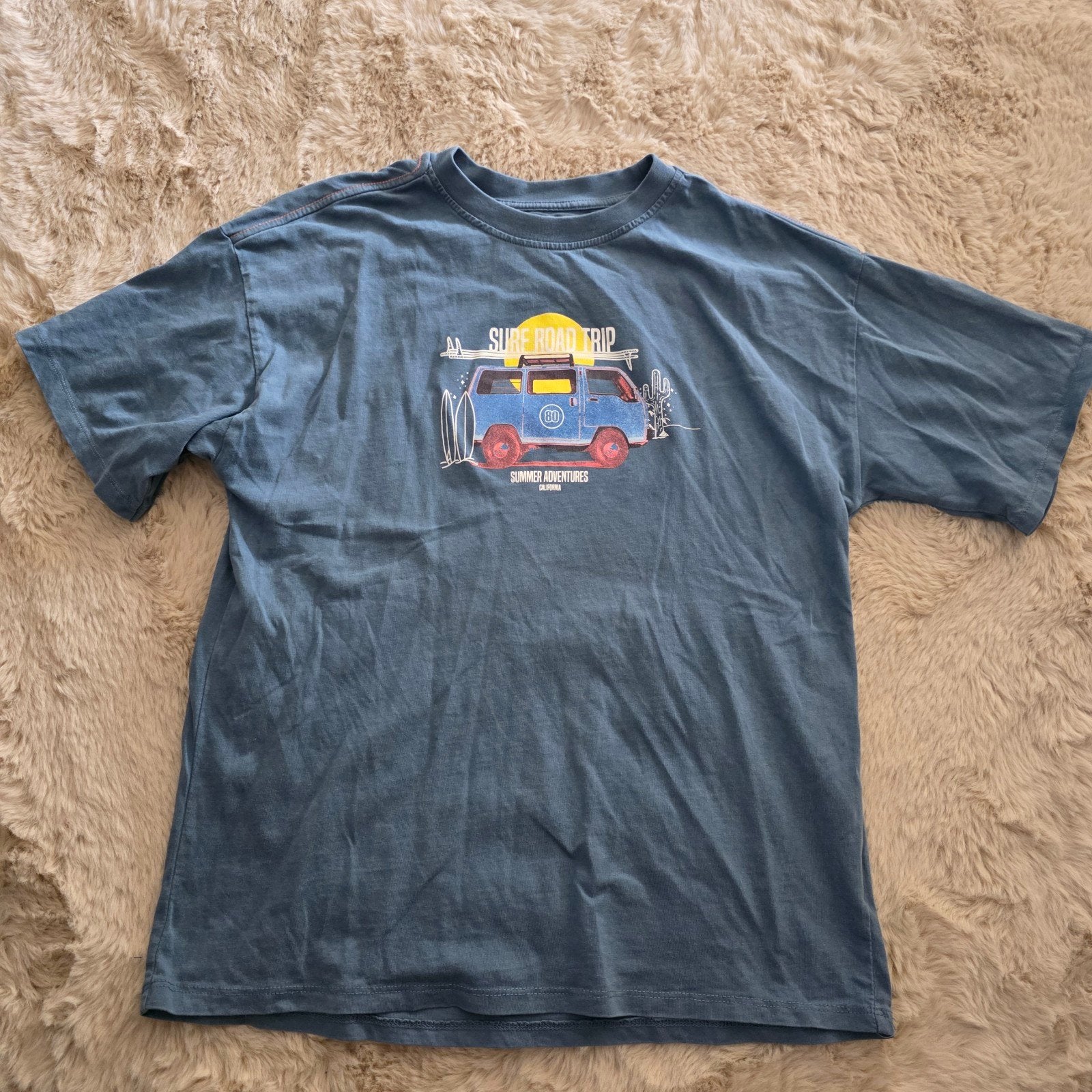 Jongens Zara T-shirt blauw maat 140, Kinderen en Baby's, Kinderkleding | Maat 140, Ophalen of Verzenden, Zo goed als nieuw, Zara