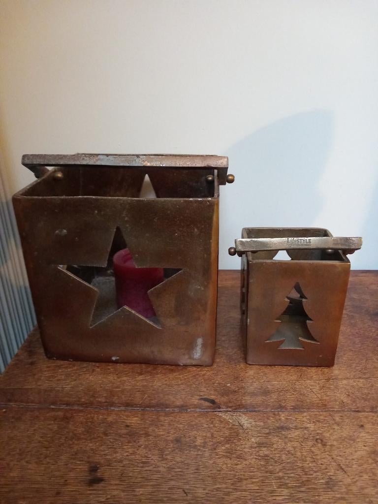 Lifestyle bronzen windlichten, Ophalen of Verzenden
