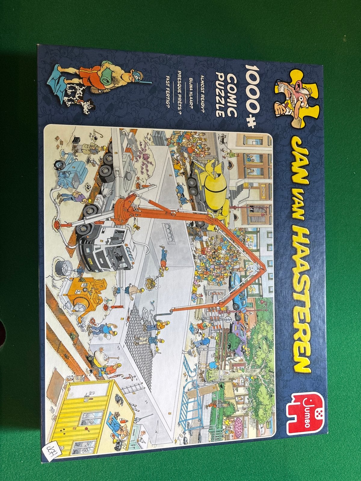 Jan van Haasteren - Bijna Klaar?, Hobby en Vrije tijd, Denksport en Puzzels, Ophalen, 500 t/m 1500 stukjes, Gebruikt, Legpuzzel