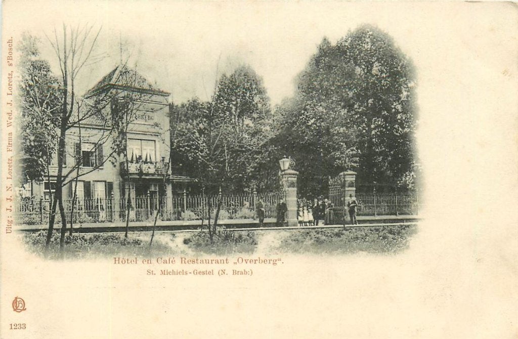 701-302-017 St Michielsgestel Hotel Overberg, Verzenden, Voor 1920, Noord-Brabant