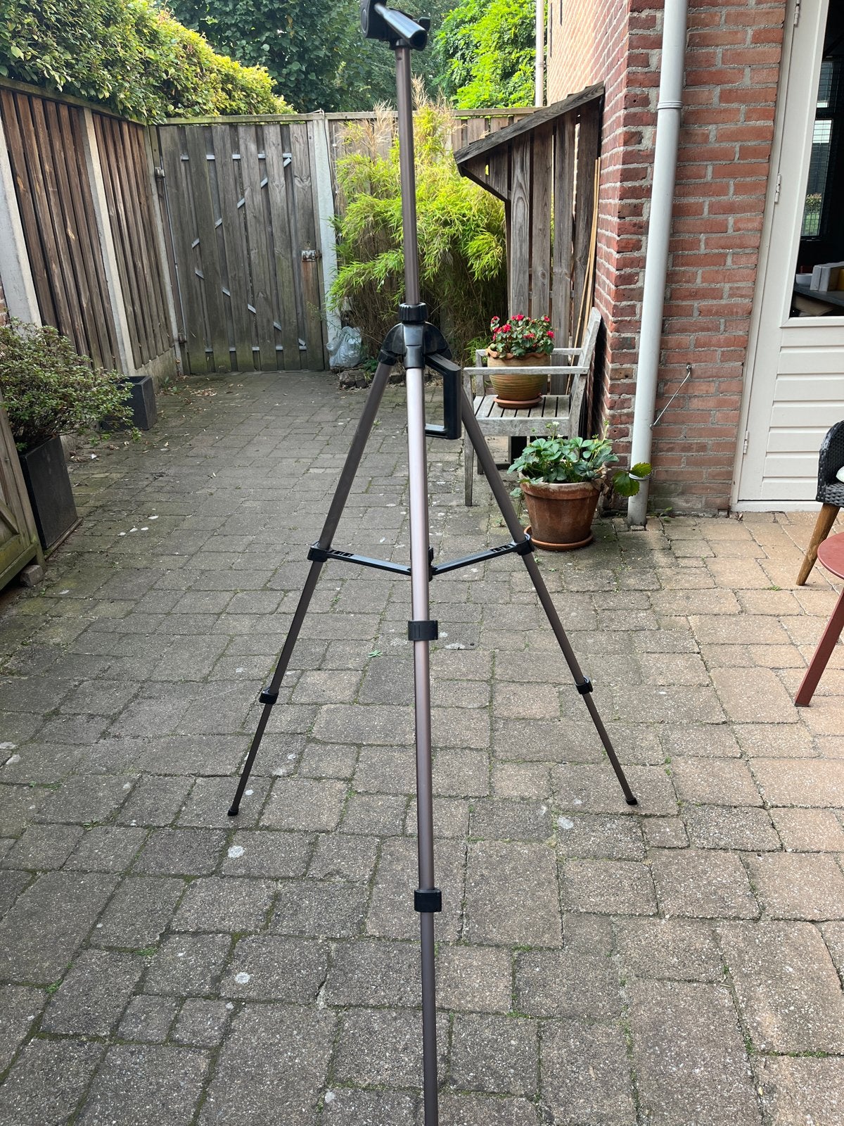 Vanguard MK-4 Statief - Hoogte instelbaar tot 1,60m, Ophalen, Gebruikt, Met waterpas, Driepoot