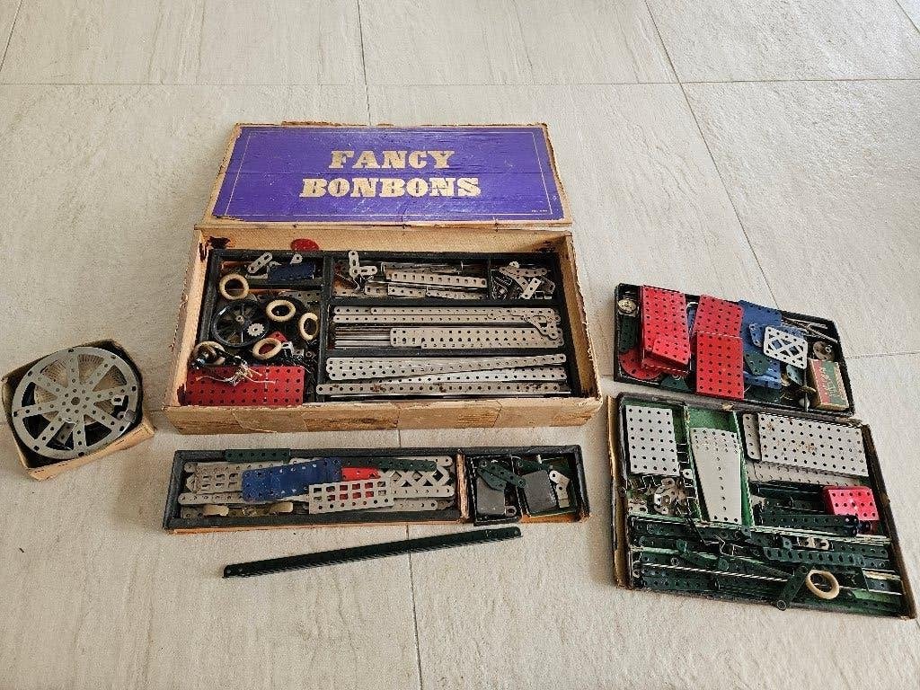 Vintage Meccano Bouwdoos - Diverse Onderdelen, Ophalen