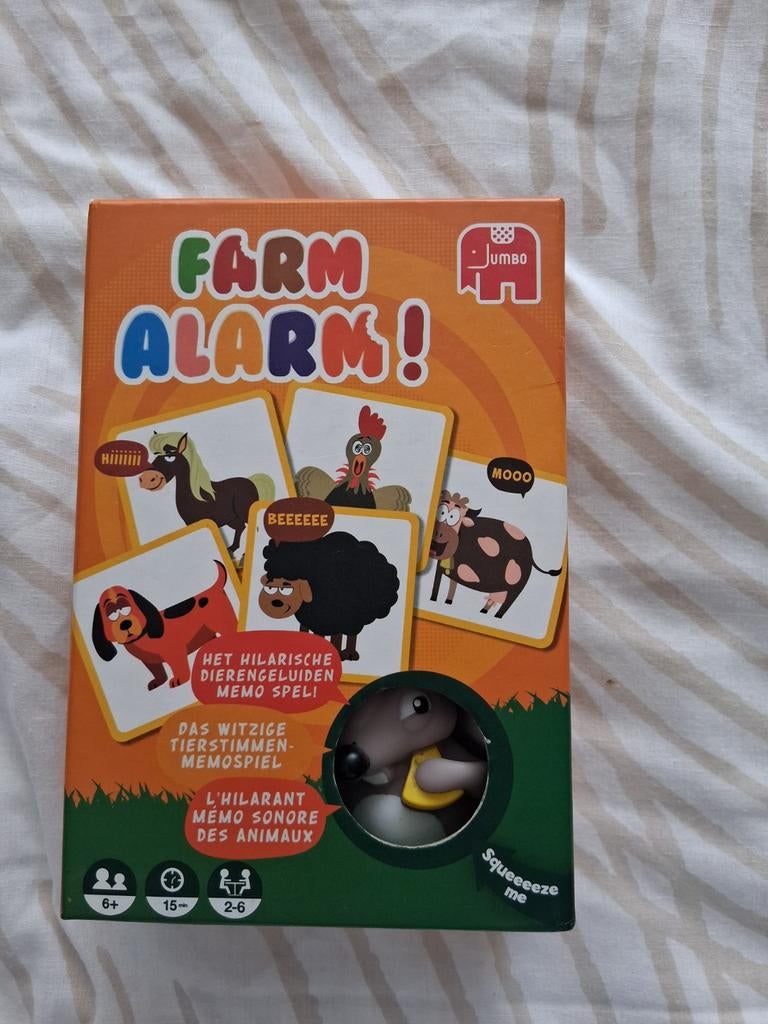 Jumbo Farm Alarm! Hilarisch Dieren Memo Spel, Vijf spelers of meer, Ophalen, Zo goed als nieuw, Jumbo