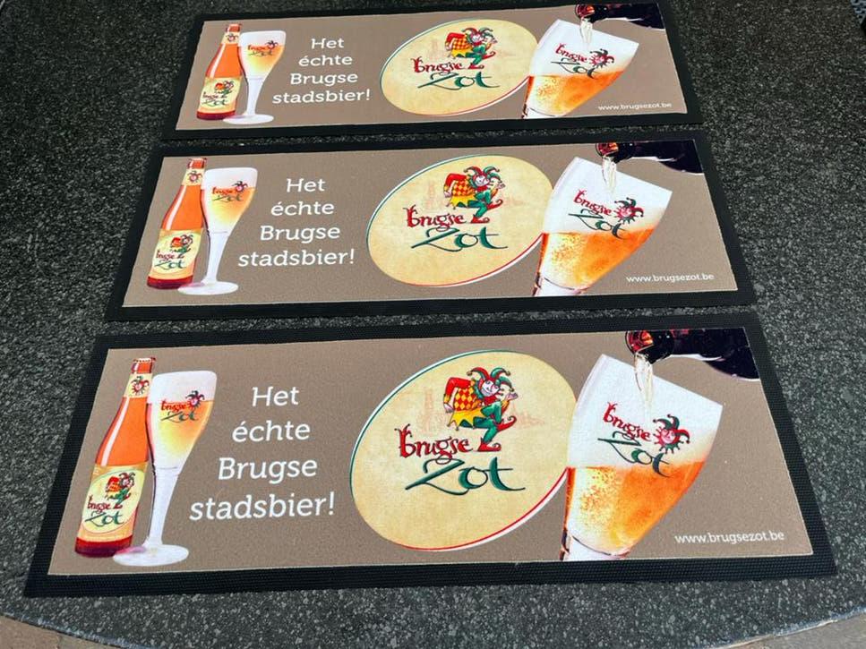 Brugse Zot bierbarmatten, Verzamelen, Biermerken, Ophalen, Nieuw, Viltje(s), Overige merken