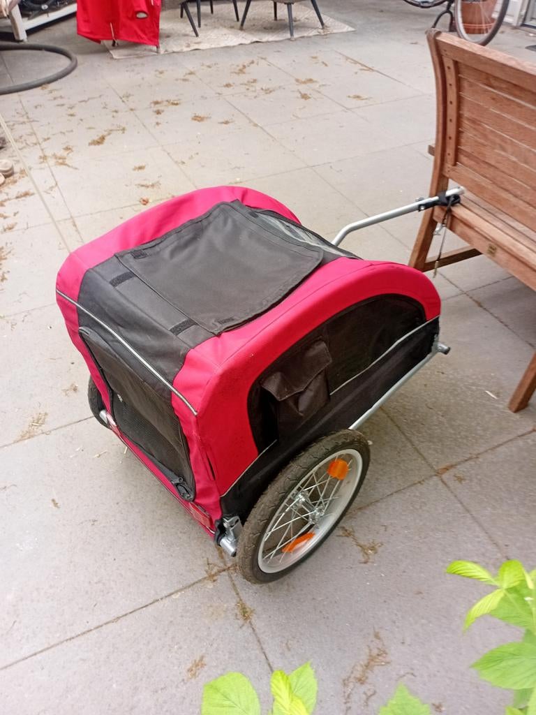 Trixie Fietskar - Hondenfietskar - Zwart Rood, Fietsen en Brommers, Fietsaccessoires | Aanhangers en Karren, Ophalen, Gebruikt